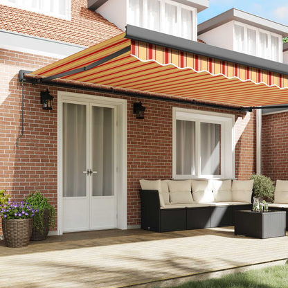 Tenda retrattile Giallo e Arancione 500 × 300 cm | homemem39