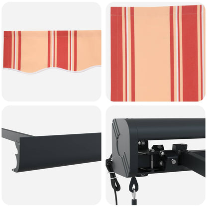 Tenda retrattile Giallo e Arancione 500 x 300 x 165 cm | homemem39