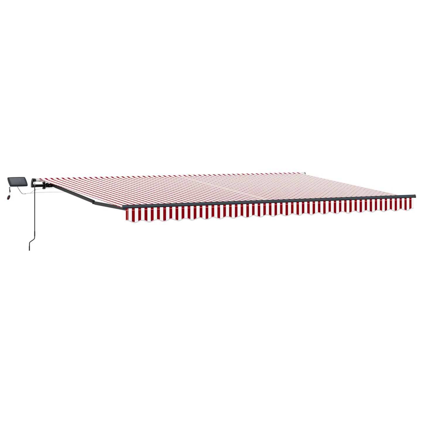Tenda retrattile Rosso e Bianco 500 × 300 cm | homemem39