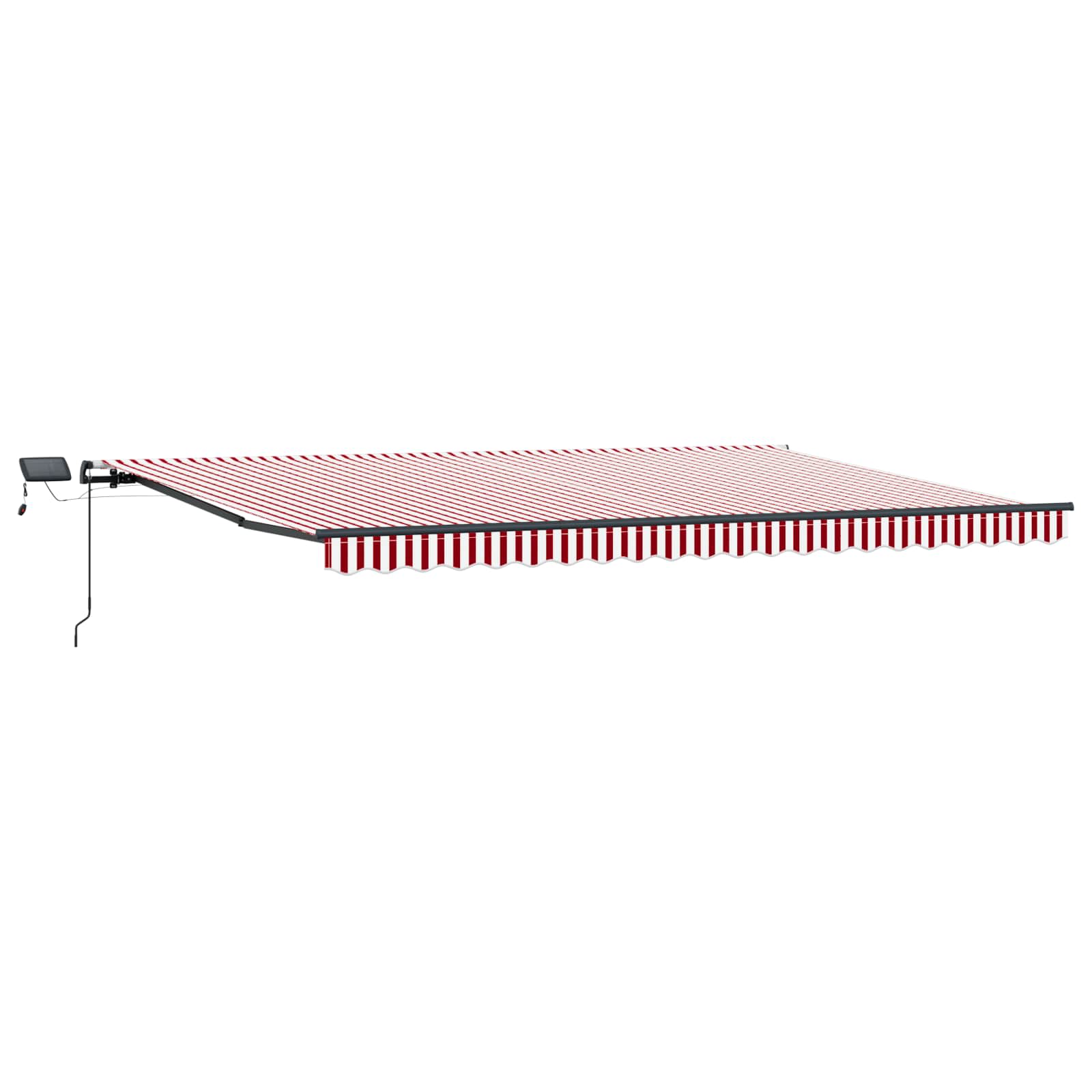 Tenda retrattile Rosso e Bianco 500 × 300 cm | homemem39