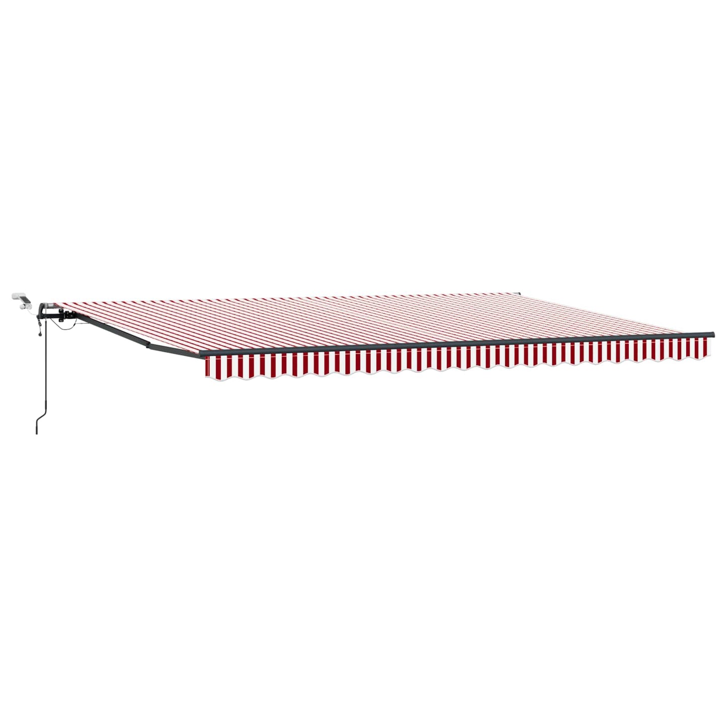 Tenda retrattile Rosso e Bianco 500 × 300 cm Poliestere | homemem39