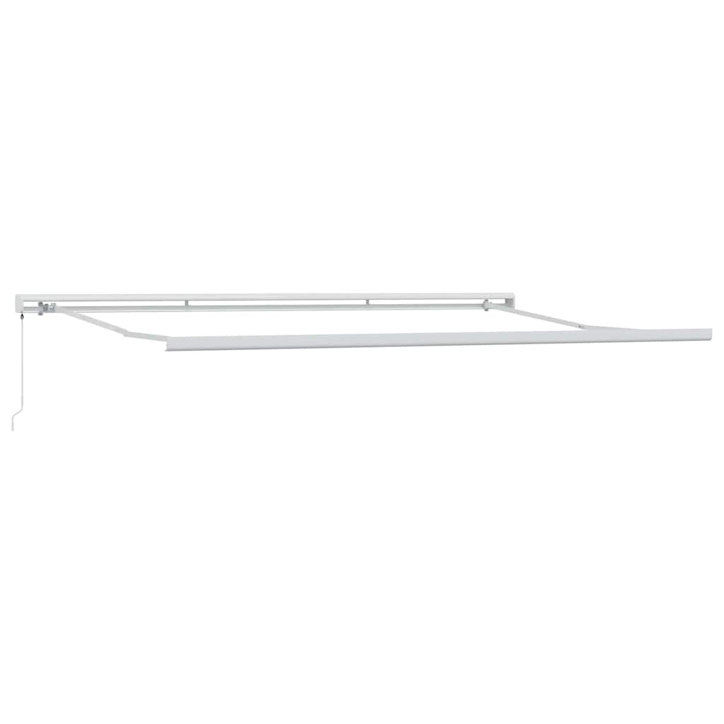 Tenda retrattile Rosso e Bianco 500 × 300 cm Tela e Alluminio | homemem39