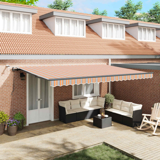 Tenda retrattile Multicolore 500 x 300 x 165 cm Poliestere | homemem39
