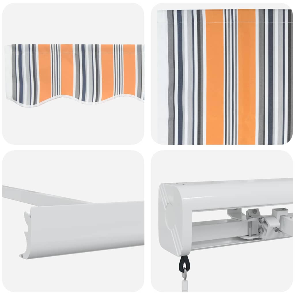 Tenda retrattile Multicolore 500 × 300 cm Tela e Alluminio | homemem39