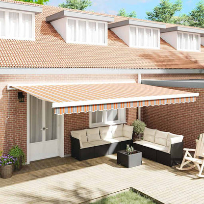 Tenda retrattile Multicolore 500 × 300 cm Tela e Alluminio | homemem39