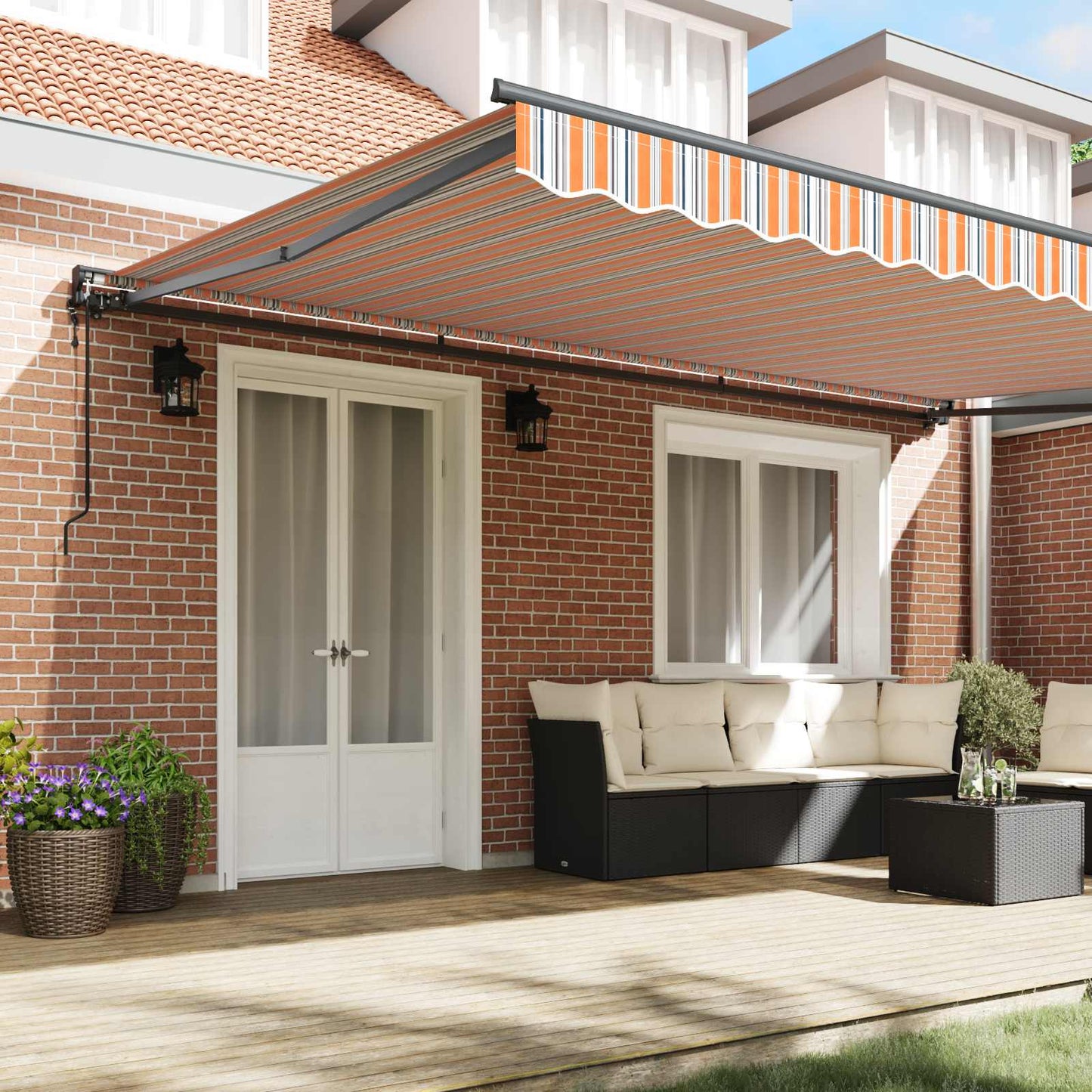 Struttura della tenda Blu e Arancione 500 × 300 cm | homemem39