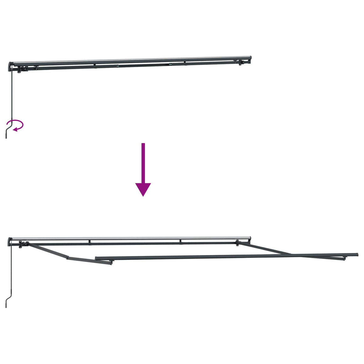 Tenda retrattile Multicolore 500 × 300 cm | homemem39