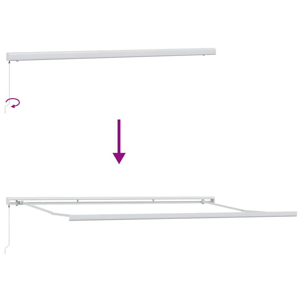 Tenda Retrattile Multicolore 500 ×300 cm Tessuto e Metallo - homemem39