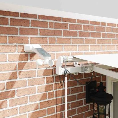 Tenda Retrattile Bianco 500 × 300 cm Tessuto e Metallo - homemem39