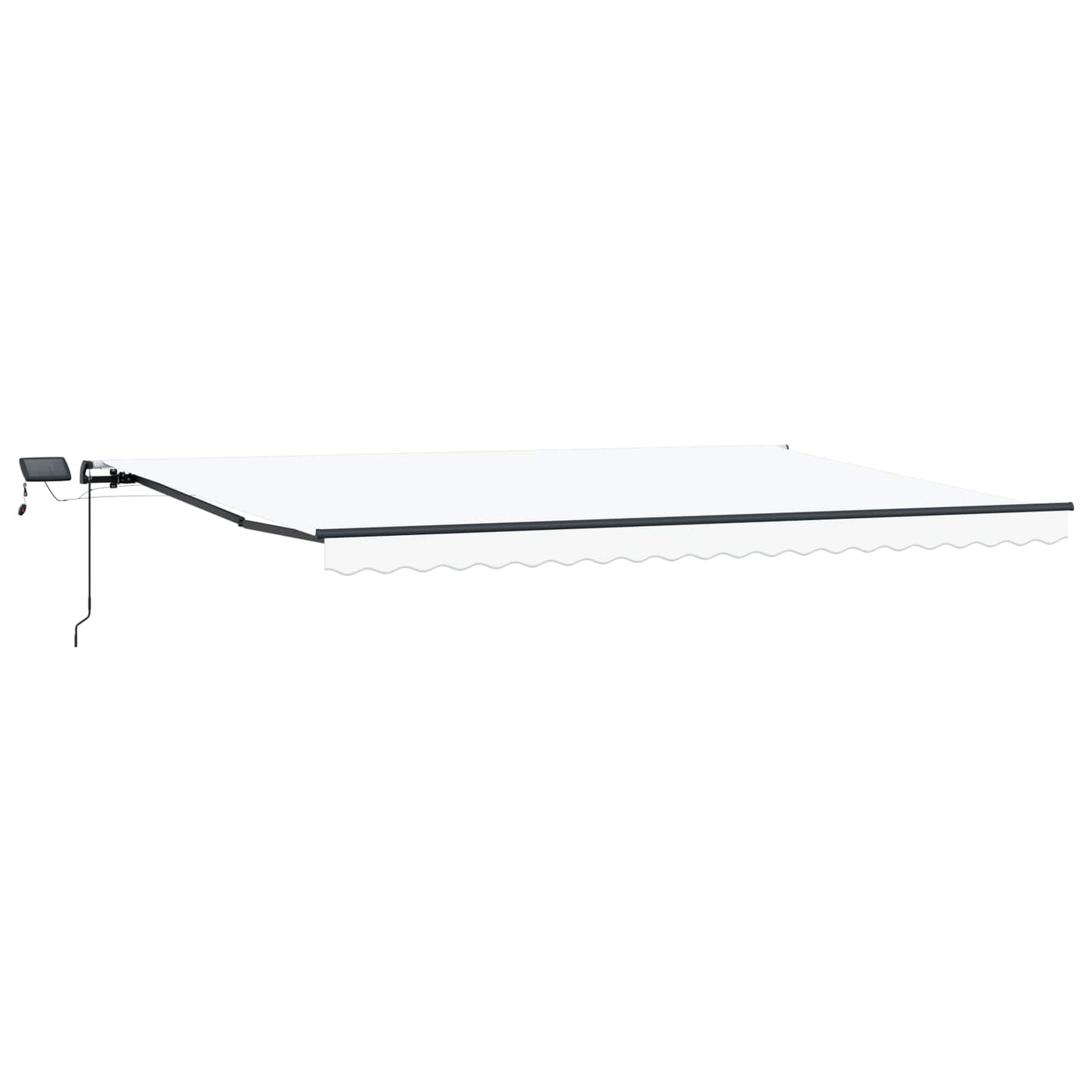 Tenda retrattile Bianco 500 × 300 cm Tessuto e Alluminio | homemem39