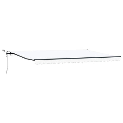 Tenda retrattile Bianco 500 × 300 cm Poliestere | homemem39
