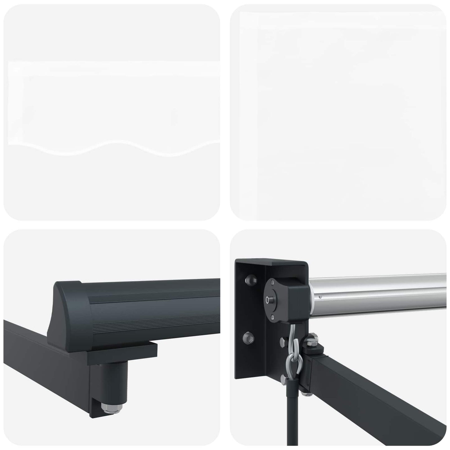 Tenda retrattile Bianco 500 x 300 x 165 cm | homemem39