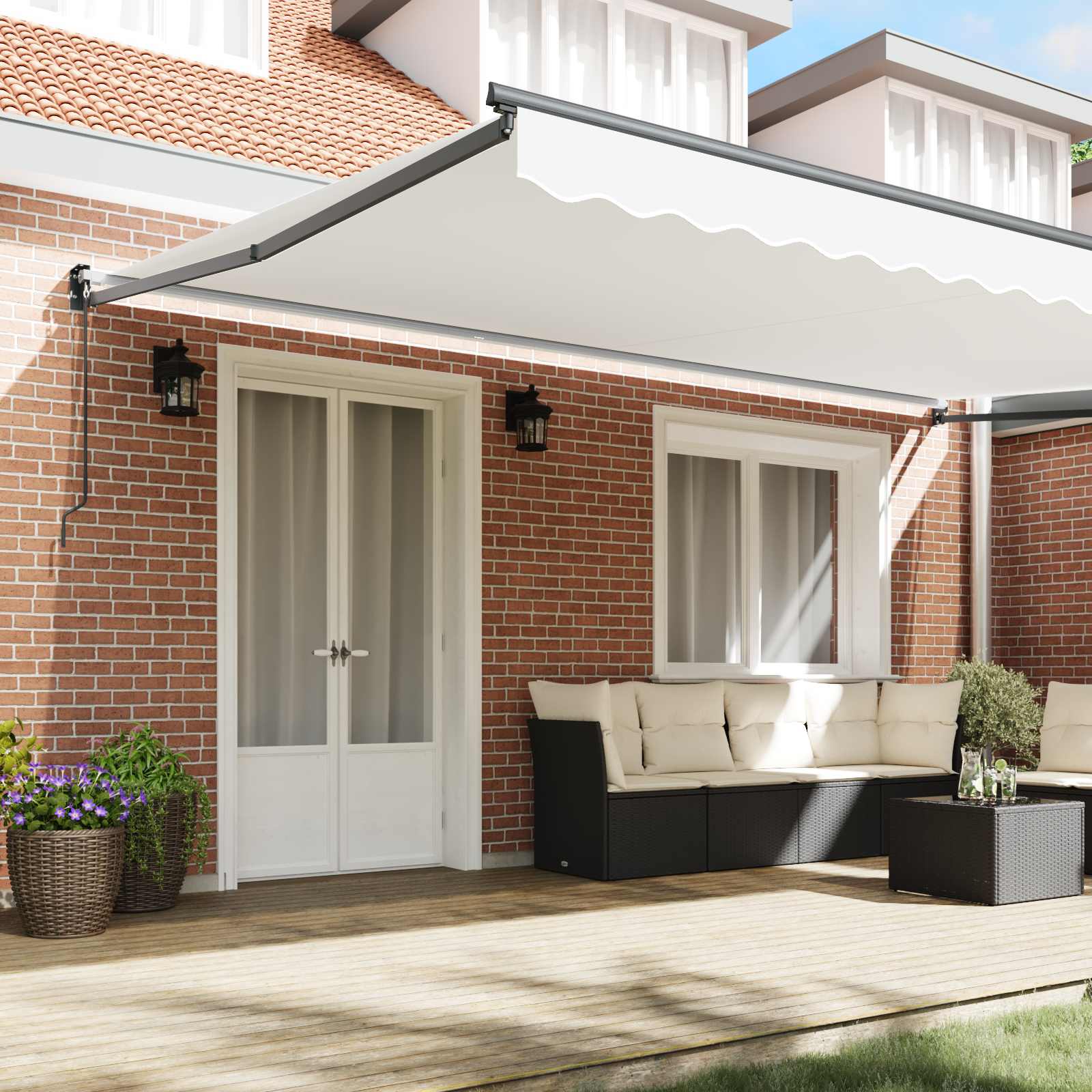 Tenda retrattile Bianco 500 x 300 x 165 cm | homemem39