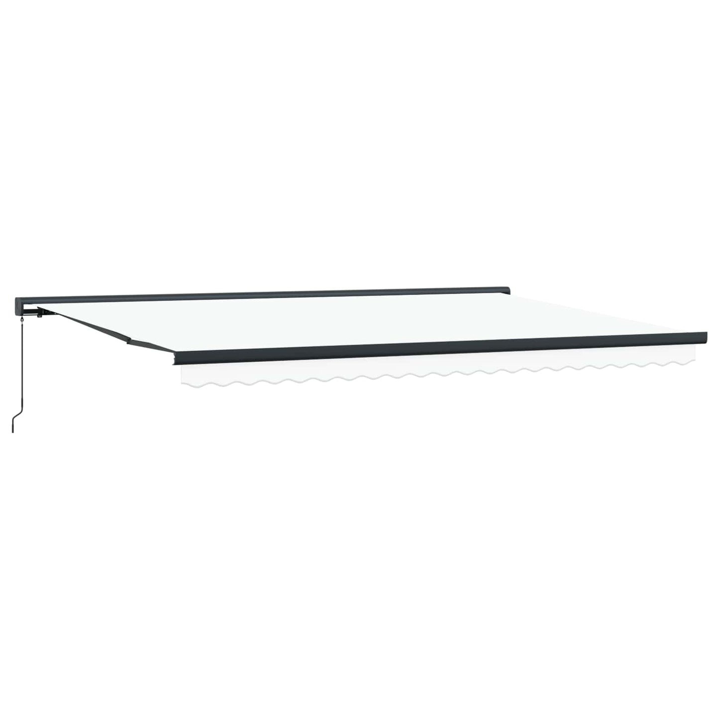 Tenda retrattile Bianco 500 × 300 cm Tela e Alluminio | homemem39