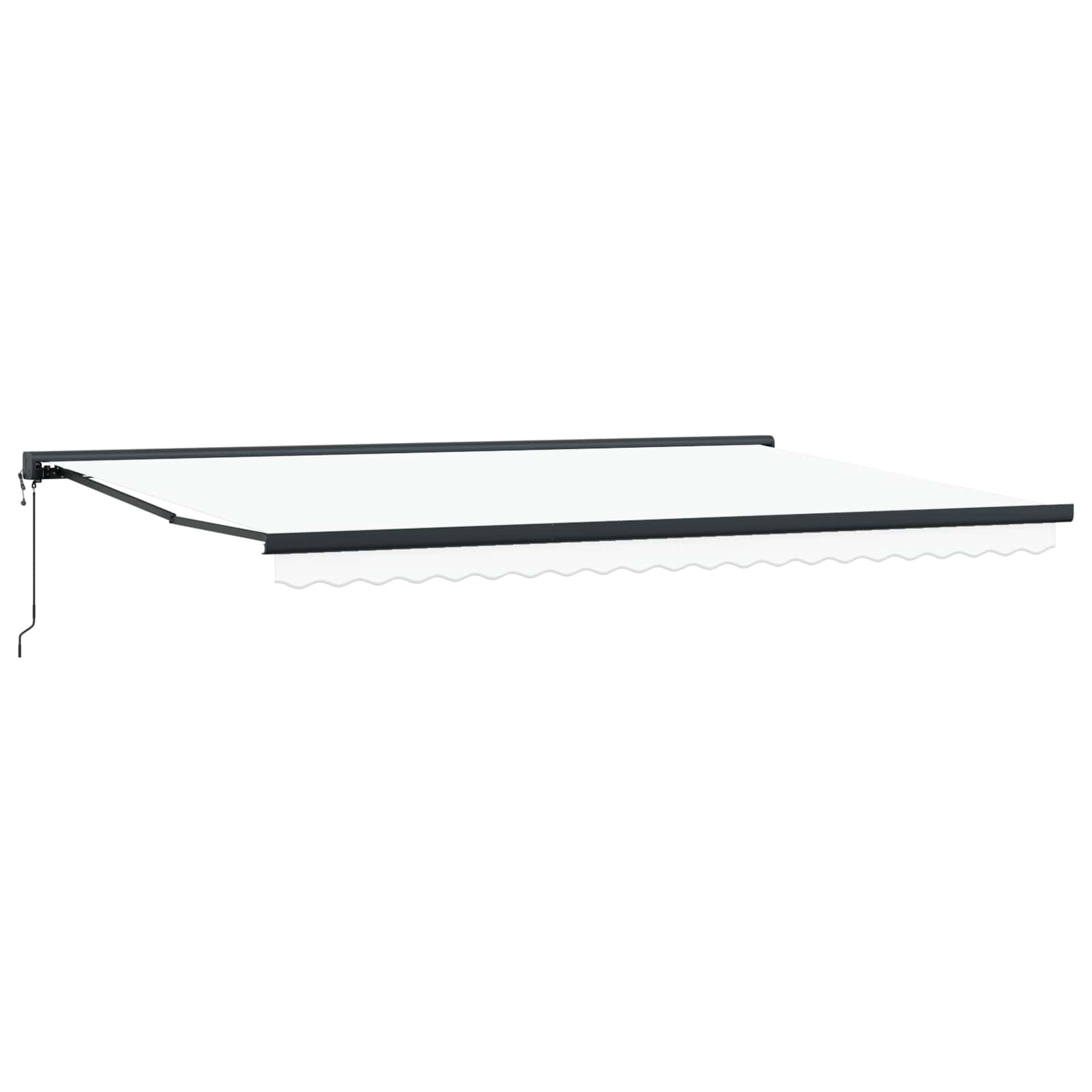 Tenda retrattile Bianco 500 x 300 x 165 cm Tessuto e Metallo | homemem39