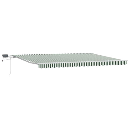 Tenda retrattile Verde e Bianco 500 × 300 cm | homemem39