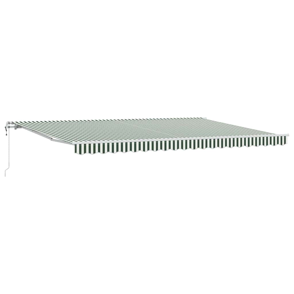 Tenda retrattile Verde e Bianco 500 × 300 cm | homemem39