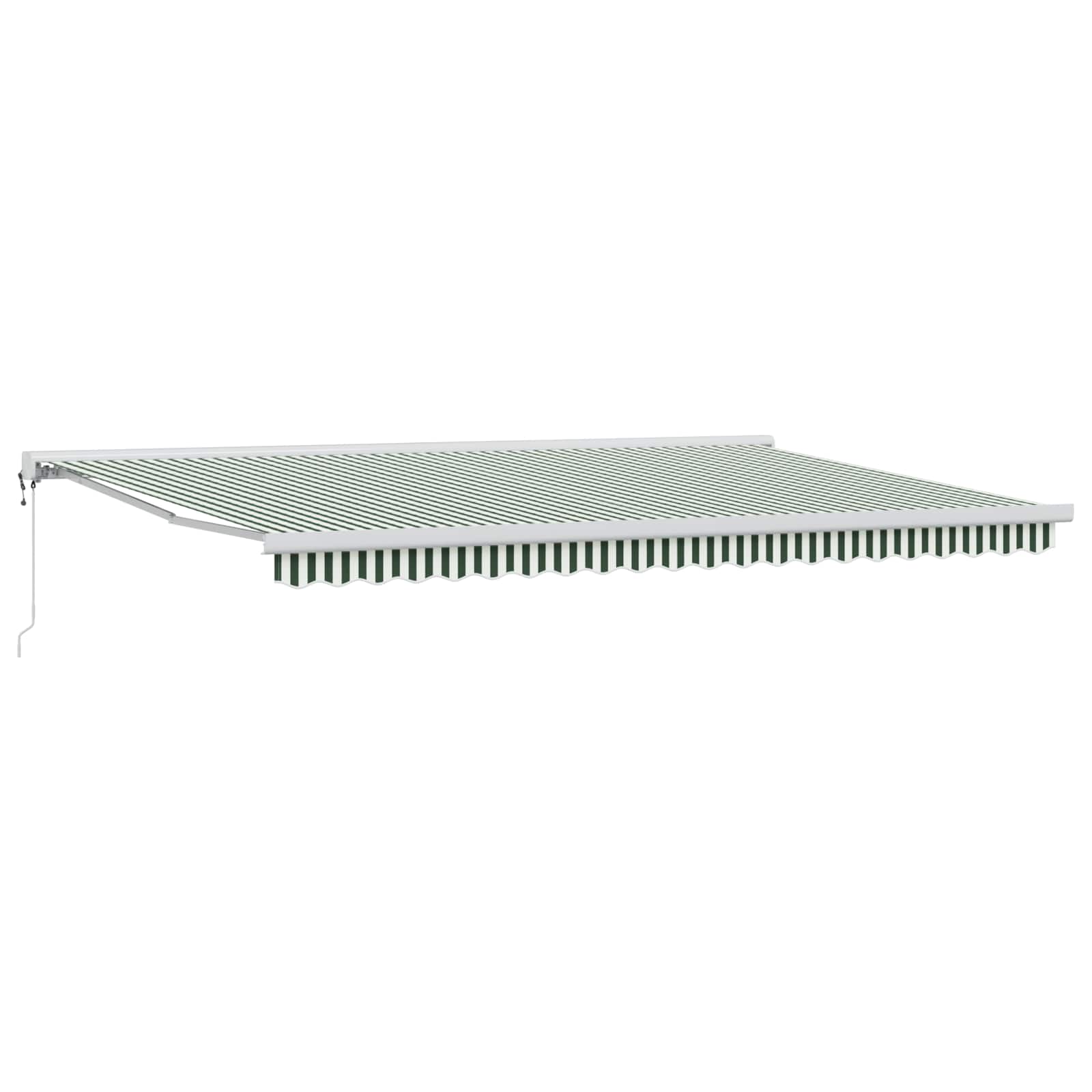 Tenda retrattile Verde e Bianco 500 x 300 x 165 cm | homemem39
