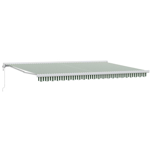 Tenda retrattile Verde e Bianco 500 x 300 x 165 cm | homemem39