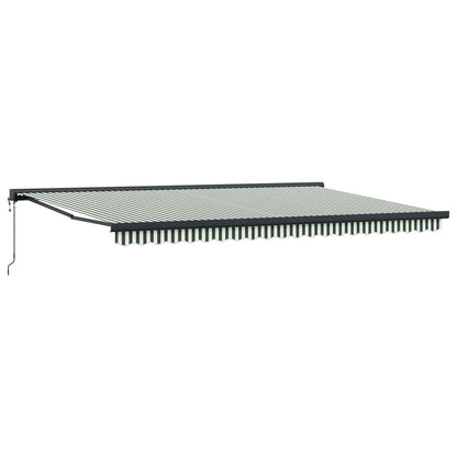 Tenda da Sole Verde e Bianco 500 x 300 x 165 cm | homemem39