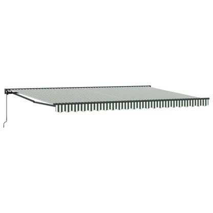 Struttura della tenda Verde e Bianco 500 × 300 cm | homemem39