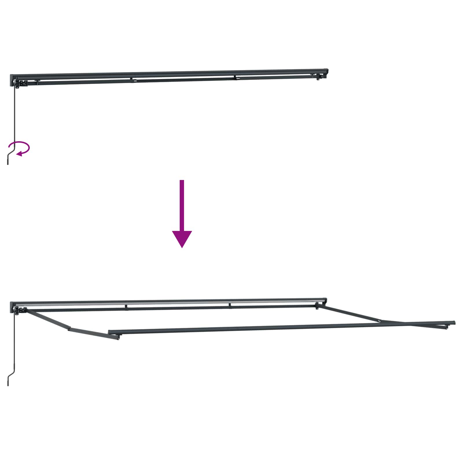 Struttura della tenda Verde e Bianco 500 × 300 cm | homemem39