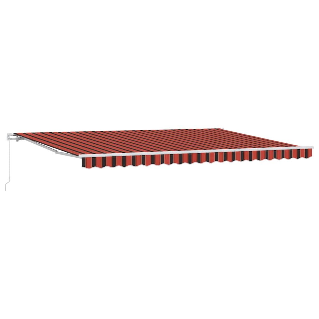Tenda Retrattile Arancione e Marrone 500 × 350 cm | homemem39