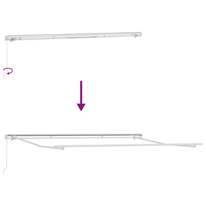 Tenda Retrattile Arancione e Marrone 500 × 350 cm | homemem39