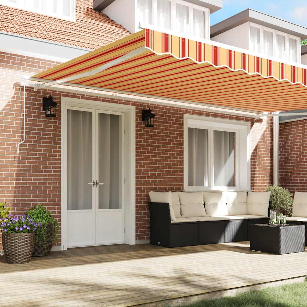 Tenda Retrattile Giallo e Arancione 500 × 350 cm | homemem39
