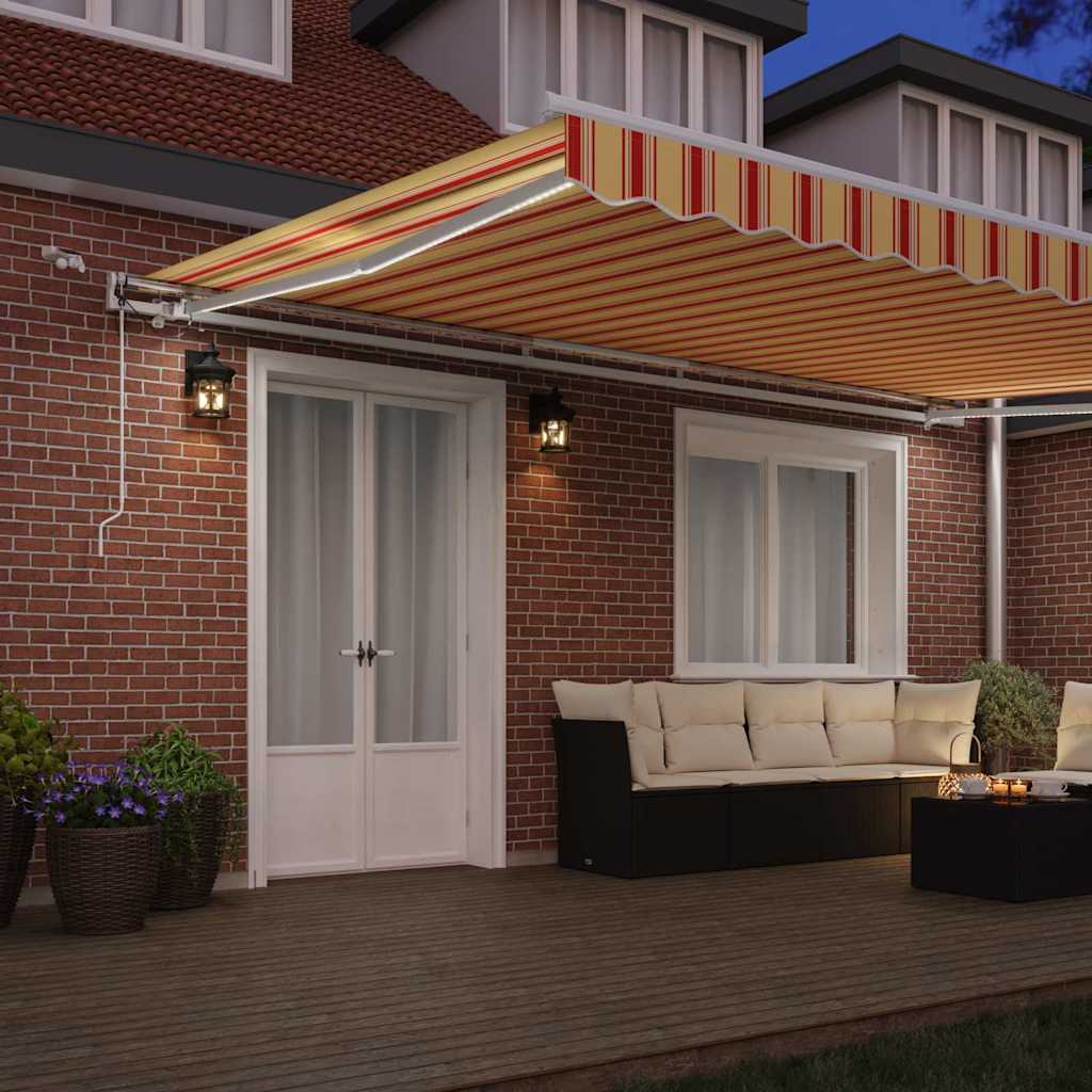 Tenda Retrattile Giallo e Arancione 500 × 350 cm - homemem39