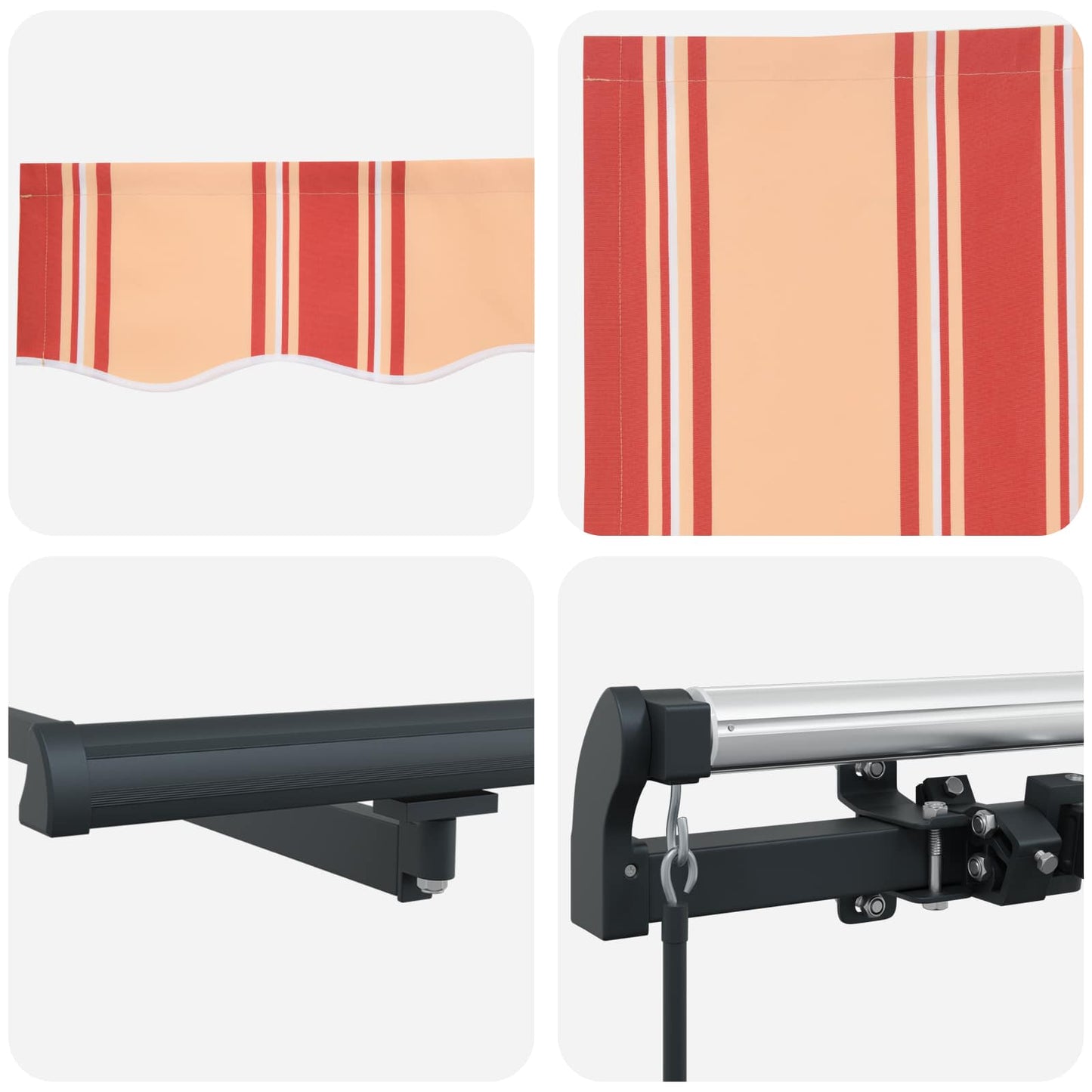 Tenda Retrattile Giallo e Arancione 500 × 350 cm | homemem39