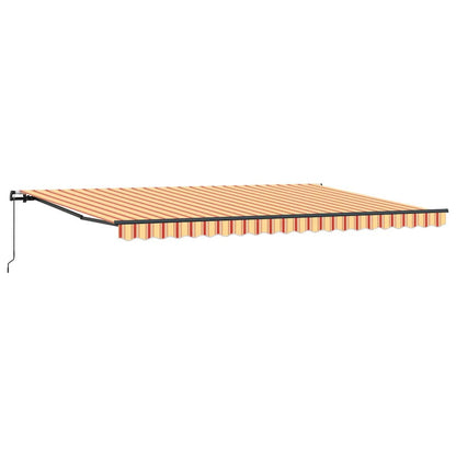 Tenda da Sole giallo e arancione 500 × 350 cm Tessuto - homemem39
