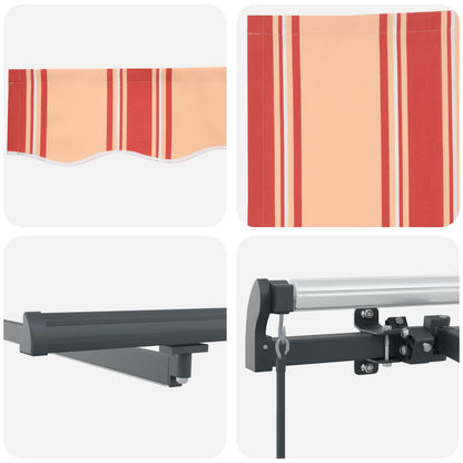 Tenda Retrattile giallo e arancione 500 ×350 cm Tessuto | homemem39