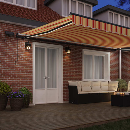 Tenda Retrattile giallo e arancione 500 ×350 cm Tessuto | homemem39