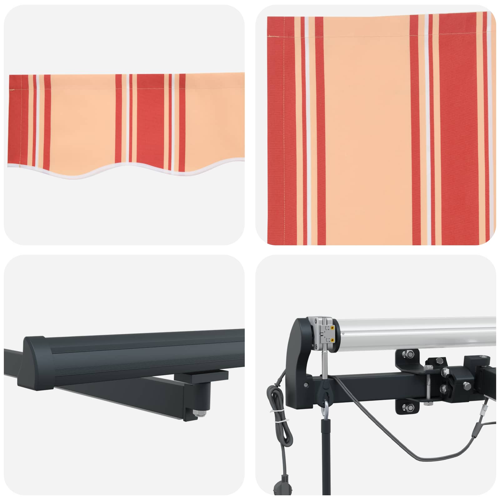 Tessuto per Tenda Giallo e Arancione 500 × 350 cm Poliestere | homemem39