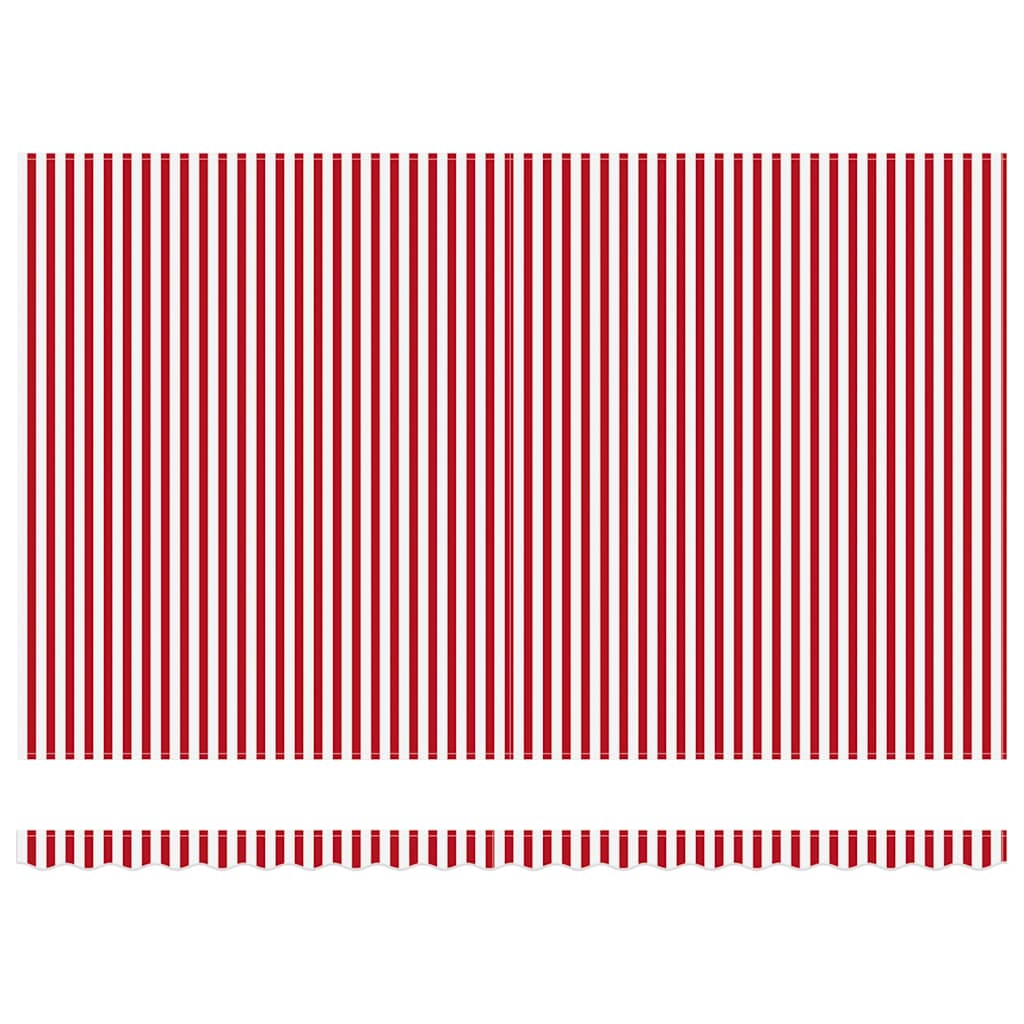 Tettuccio Elettrico Retrattile Rosso e Bianco 500 × 350 cm | homemem39