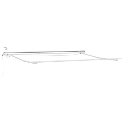 Tenda Retrattile Rosso e Bianco 500 × 350 cm | homemem39