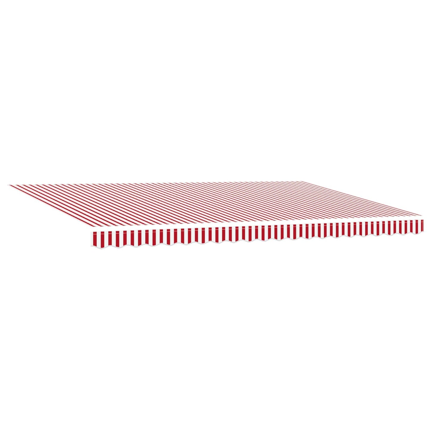 Tenda Retrattile Rosso e bianco 500 ×350 cm Tessuto | homemem39