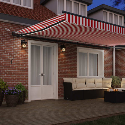 Tessuto per Tenda Rosso e Bianco 500 × 350 cm Poliestere | homemem39