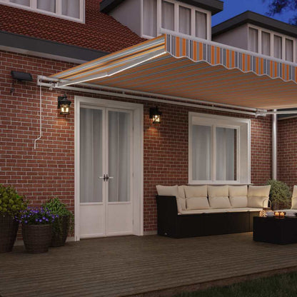 Tenda retrattile Multicolore 500 × 350 cm Tessuto e Alluminio | homemem39