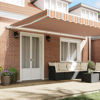 Tenda retrattile Multicolore 500 × 350 cm Tessuto e Alluminio | homemem39