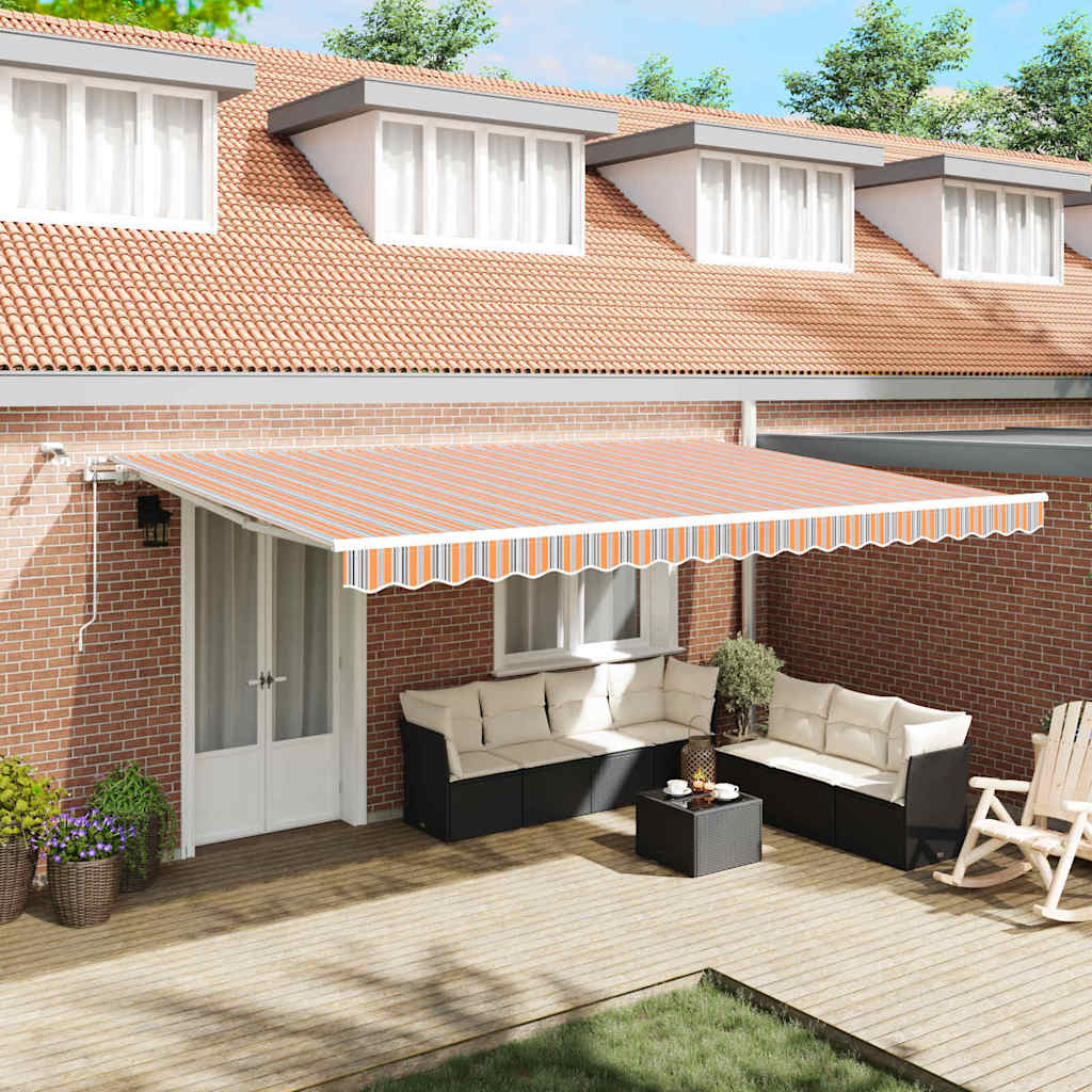 Tenda retrattile Multicolore 500 × 350 cm Poliestere | homemem39