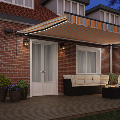 Tenda retrattile Multicolore 500 × 350 cm Tessuto e Alluminio | homemem39