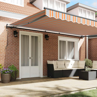 Tenda retrattile Multicolore 500 × 350 cm Tessuto e Alluminio | homemem39