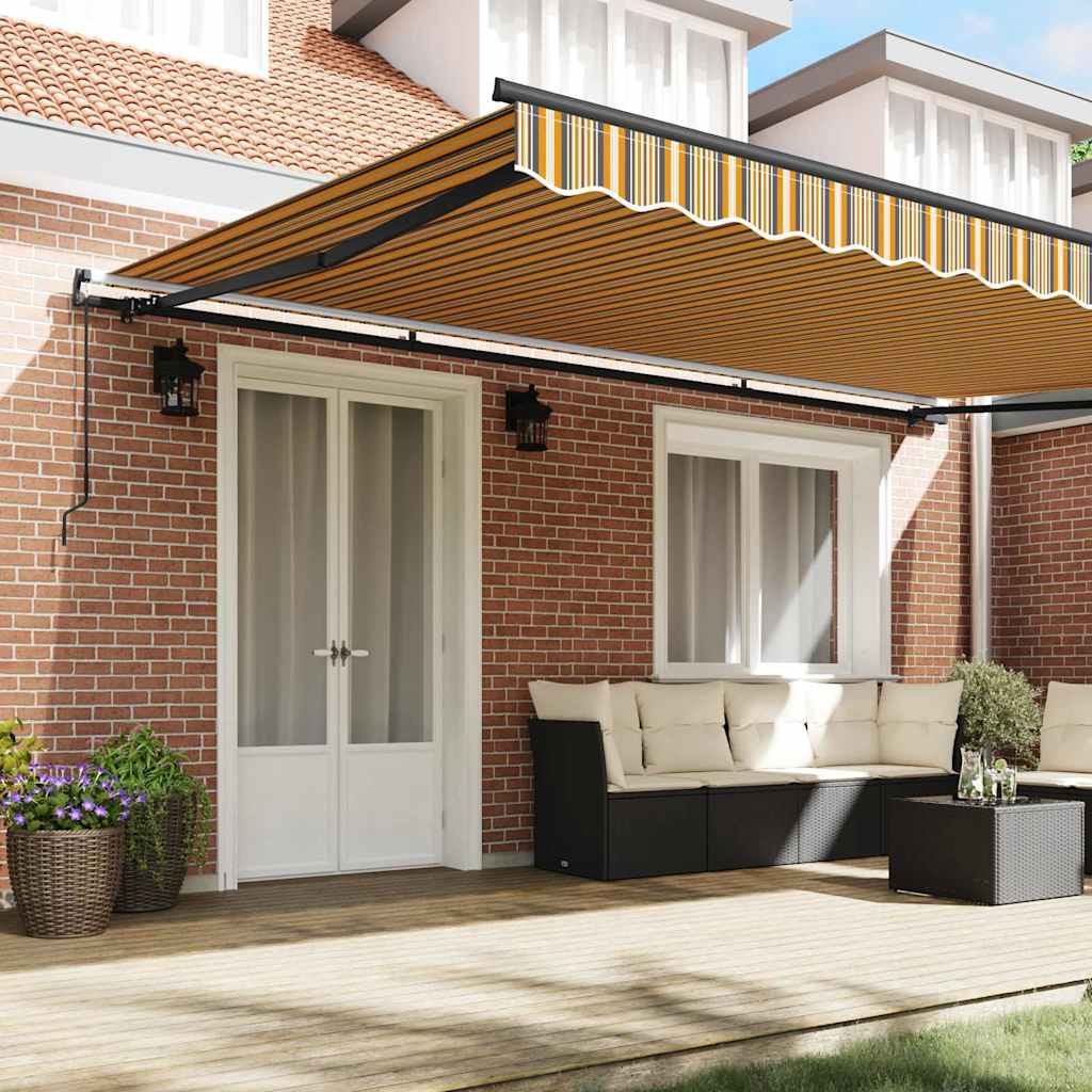 Tenda Retrattile Multicolore 500 × 350 cm Tessuto - homemem39