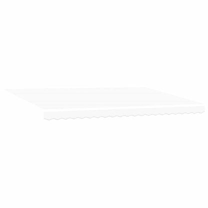 Tenda Retrattile Bianco 500 × 350 cm Poliestere e Alluminio | homemem39