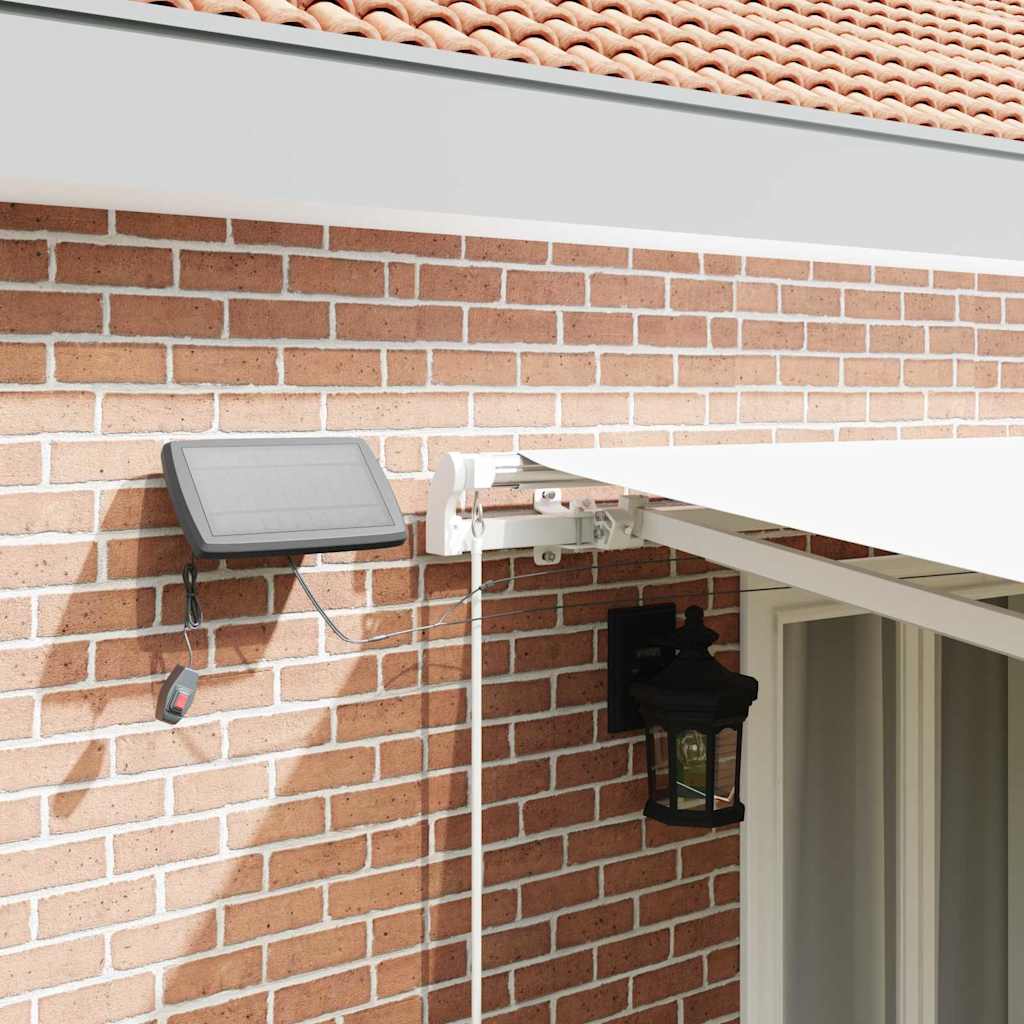 Tenda Retrattile con Bianco 500 ×350 cm Tessuto - homemem39