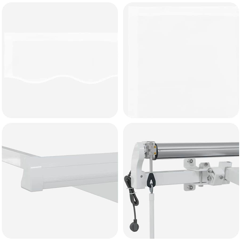 Tettuccio Elettrico Retrattile Bianco 500 × 350 cm | homemem39