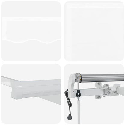 Tettuccio Elettrico Retrattile Bianco 500 × 350 cm | homemem39