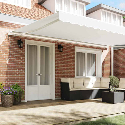 Tettuccio Elettrico Retrattile Bianco 500 × 350 cm | homemem39